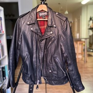 Schott Vintage Fitted leather jacket 626vn